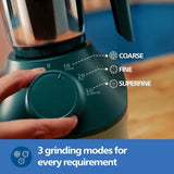 PHILIPS 800 Watt 3 Jars Mixer Grinder (MicroGrind Technology, Green) - OPEN BOX
