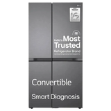 LG 650 Litres 3 Star Frost Free Side by Side Refrigerator with Auto Smart Connect (GL-B257JDS3, Dazzle Steel) - OPEN BOX