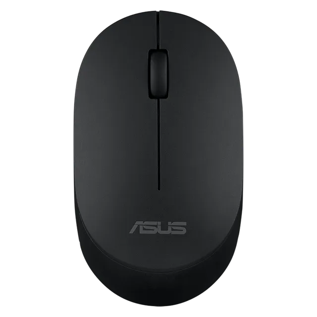 ASUS MW103-BLK Wireless Optical Mouse with Silent Click Buttons (1600 DPI, Ambidextrous Design, ) OPENBOX