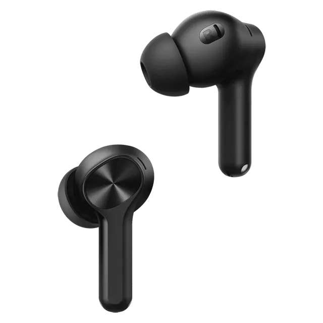 realme Buds T200 Lite TWS Earbuds with Environmental Noise Cancellation (IPX4 Water Resistant, Dual Device Connection, Volt Black) - OPENBOX