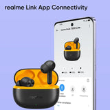 realme Buds T200 Lite TWS Earbuds with Environmental Noise Cancellation (IPX4 Water Resistant, Dual Device Connection, Volt Black) - OPENBOX