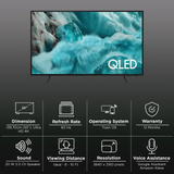 SAMSUNG Q7F 140 cm (55 inch) 4K Ultra HD QLED Smart Tizen TV with Alexa & Google Assistant (2025 model)- OPEN BOX