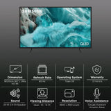 SAMSUNG Q7F 165 cm (65 inch) QLED 4K Ultra HD Smart Tizen TV with Google Voice Assistant (2025 model)- OPEN BOX