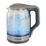Croma 1500 Watt 1.8 Litre Electric Kettle with Auto Shut Off (Grey) - OPEN BOX