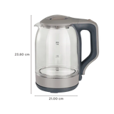 Croma 1500 Watt 1.8 Litre Electric Kettle with Auto Shut Off (Grey) - OPEN BOX