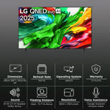LG 218 cm (86 inch) QNED MiniLED 4K Ultra HD WebOS TV with AI Picture Pro (2025 Model)-OPEN BOX