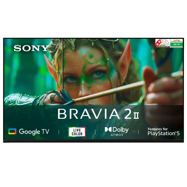 SONY BRAVIA 2 II 140 cm (55 inch) 2 Star 4K Ultra HD LED Smart Google TV with Built- in Chromecast (2025 model)-OPEN BOX