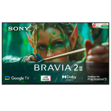 SONY BRAVIA 2 II 140 cm (55 inch) 2 Star 4K Ultra HD LED Smart Google TV with Built- in Chromecast (2025 model)-OPEN BOX