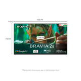 SONY BRAVIA 2 II 140 cm (55 inch) 2 Star 4K Ultra HD LED Smart Google TV with Built- in Chromecast (2025 model)-OPEN BOX