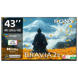 SONY BRAVIA 2 II 109 cm (43 inch) 2 Star LCD 4K Ultra HD Smart Android TV with Google Voice Assistant (2025 model)-OPEN BOX