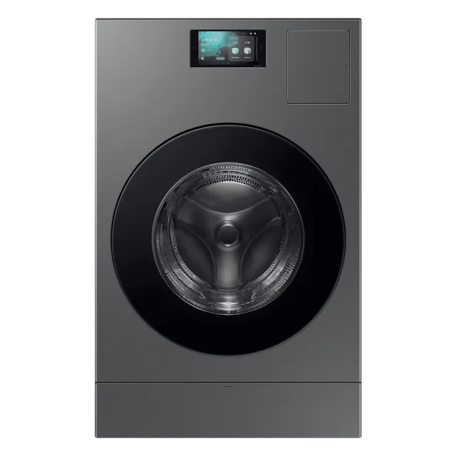 SAMSUNG 25 kg Wi-Fi Inverter Fully Automatic Front Washer Dryer (WD25DB8995BZTL, Heat Pump Technology, Dark Silver)-open box
