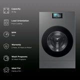 SAMSUNG 25 kg Wi-Fi Inverter Fully Automatic Front Washer Dryer (WD25DB8995BZTL, Heat Pump Technology, Dark Silver)-open box