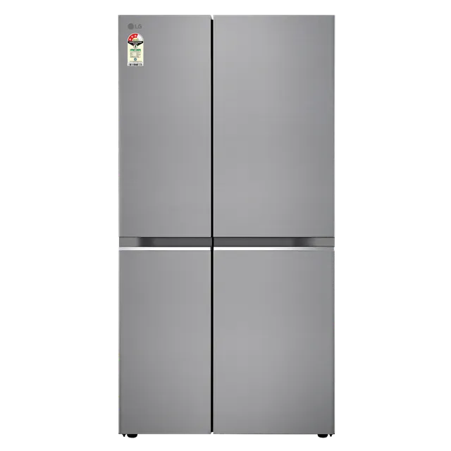 LG 650 Litres 3 Star Frost Free Side by Side Refrigerator with DoorCooling Plus Technology (GL- B257HPZ3, Shiny Steel)-OPEN BOX