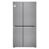 LG 650 Litres 3 Star Frost Free Side by Side Refrigerator with DoorCooling Plus Technology (GL- B257HPZ3, Shiny Steel)-OPEN BOX