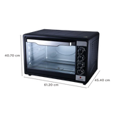 Croma 63L Oven Toaster Grill with 360 Degree Hot Air Circulation (Black) - OPEN BOX