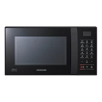 SAMSUNG 28L Convection Microwave Oven with Slim Fry Technology (MC28A5025VS/TL, Black)