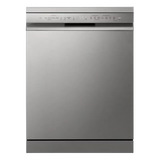 LG 15 Place Settings Free Standing Smart Dishwasher with Front Control Panel (No Pre-rinse Required, Prime Silver) - OPEN BOX