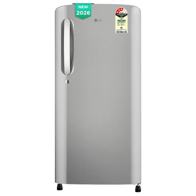 LG 185 Litres 3 Star Direct Cool Single Door Refrigerator with Smart Inverter Compressor (GLD1936YAPZ, Shiny Steel) (2026 Model)-open box