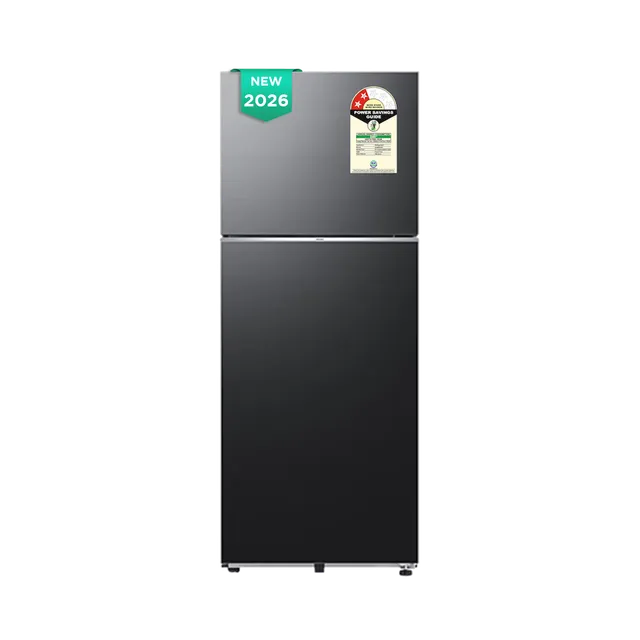 Samsung RT41 396 Litres 2 Star Frost Free Double Door Smart Wifi Enabled Convertible Refrigerator with SmartThings AI Energy Mode (RT41HG6A42B1HL, Black DOI) (2026 Model) - MODEL