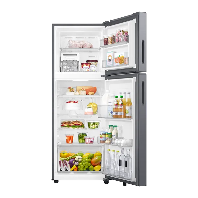 Samsung H28 236 Litres 2 Star Frost Free Double Door Refrigerator with All Around Cooling (RT40H28W2PNL, Elegant Inox) (2026 Model)-OPNBOX