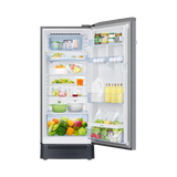 Samsung RR23 215 Litres 4 Star Direct Cool Single Door Refrigerator with Anti Bacterial Gasket (RR23H2H34S8/HL, Elegant Inox) (2026 Model) - OPEN BOX