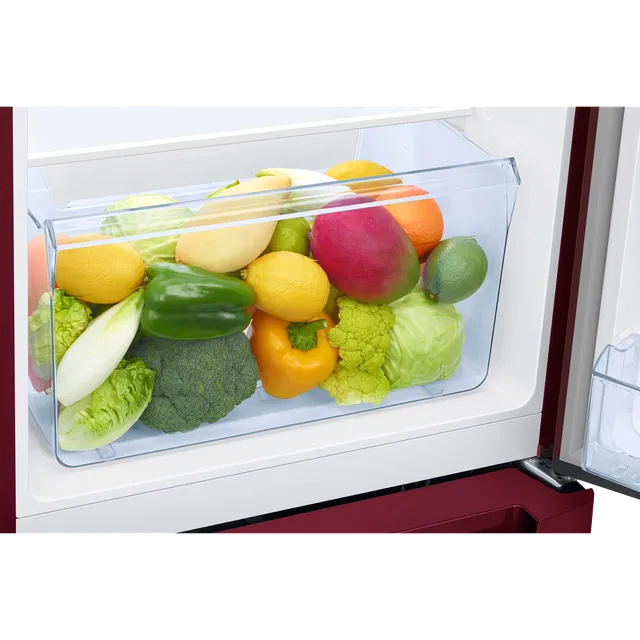 Samsung RR21 189 Litres 4 Star Direct Cool Single Door Refrigerator with Anti Bacterial Gasket (RR21H2H24RZ/HL, Midnight Blossom Red) (2026 Model)-OPEN BOX