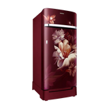 Samsung RR21 189 Litres 4 Star Direct Cool Single Door Refrigerator with Anti Bacterial Gasket (RR21H2H24RZ/HL, Midnight Blossom Red) (2026 Model)-OPEN BOX