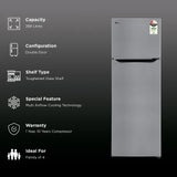 LG 288 Litres 2 Star Frost Free Double Door Convertible Refrigerator with Smart Diagnosis (GLT2926PDPZ, Shiny Steel) (2026 Model) - OPENBOX