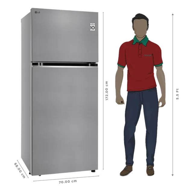 LG FF 380L GLT3826SNPZ GRY 2S - OPEN BOX