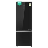 Haier 355 Litres 2 Star Frost Free Double Door Bottom Mount Convertible Refrigerator with Triple Inverter Technology (HRB-4052PKGA-P, Black Glass) (2026 Model) (2026 Model) - OPEN BOX