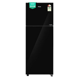 Haier 268 Litres 2 Star Frost Free Double Door Convertible Refrigerator with 200% Faster Ice Maker (HRF-3182PKGA-P, Black Glass) (2026 Model)-OPEN BOX