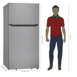 LG 674 Litres 1 Star Frost Free Double Door Refrigerator with Express Freeze (GLT6816ODPZ, Shiny Steel) (2026 Model)