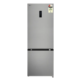 LG 340 Litres 2 Star Frost Free Double Door Smart Wifi Enabled Refrigerator with Smart Diagnosis (GLB3426BDPZ, Shiny Steel)-open box