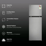 LG 251 Litres 2 Star Frost Free Double Door Convertible Refrigerator with Express Freeze (GLT2526XWPZ, Shiny Steel) (2026 Model) OPEN BOX