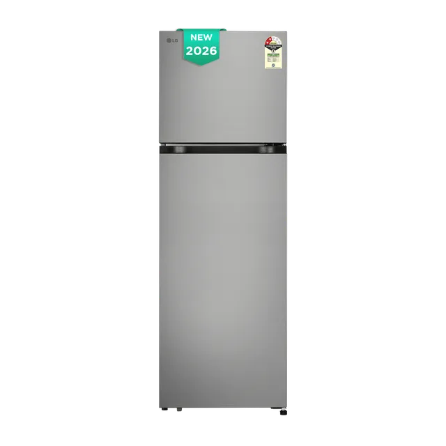 LG 276 Litres 2 Star Frost Free Double Door Convertible Refrigerator with Lower Door Basket (GLT2826XWPZ, Shiny Steel) (2026 Model)-OPEN BOX