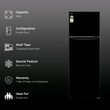 LG 29 288 Litres 2 Star Frost Free Double Door Convertible Refrigerator with Smart Diagnosis (GLT2926PDES, Ebony Sheen) - OPEN BOX
