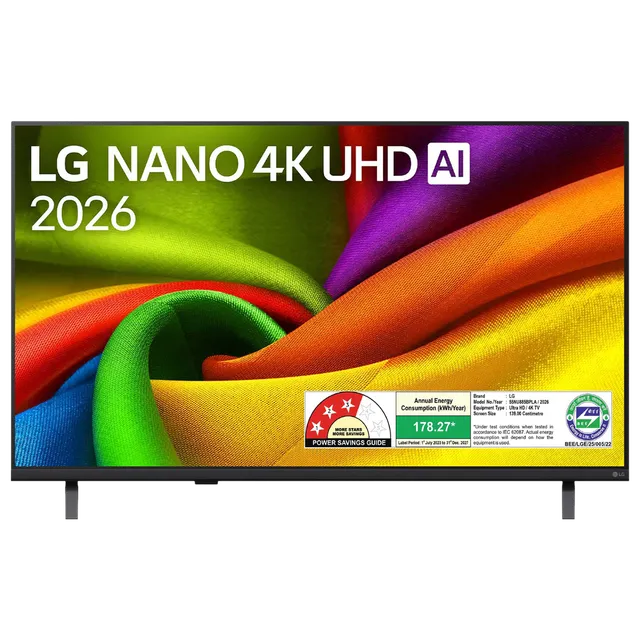 LG NanoCell AI NU885 140 cm (55 inch) 3 Star 4K Ultra HD Smart webOS TV with Intelligent Voice Recognition (2026 model)-OPEN BOX