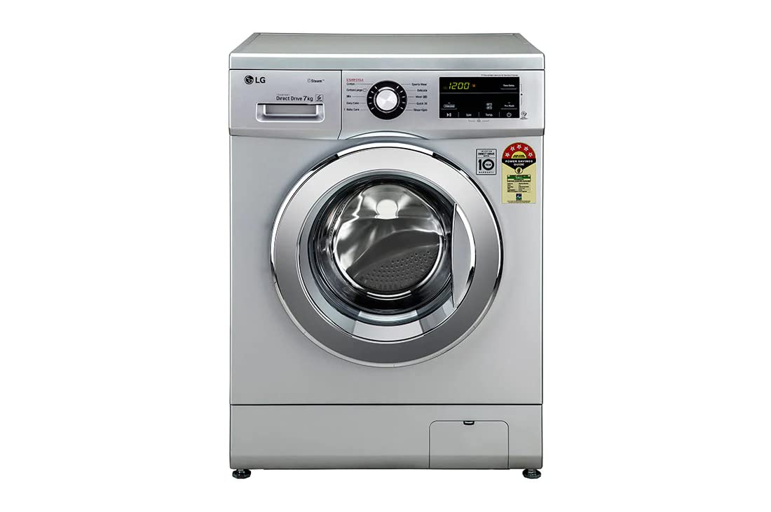 LG 7 KG 5 STAR INVERTER TOUCH CONTROL FULLY-AUTOMATIC FRONT LOAD WASHING MACHINE WITH HEATER (FHM120
