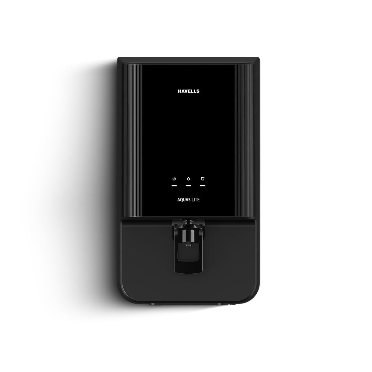 Havells Aquas Lite Water Purifier, UV + UF Purification, 4-stages, 7L Storage, Ideal for Municipal Water, Significant water savings, BIS Approved, Black - OPEN BOX