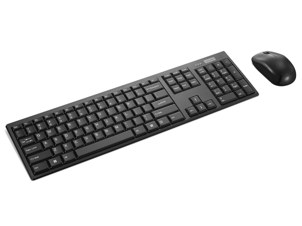 Lenovo 100 Wireless Keyboard and Mouse Combo (Black)