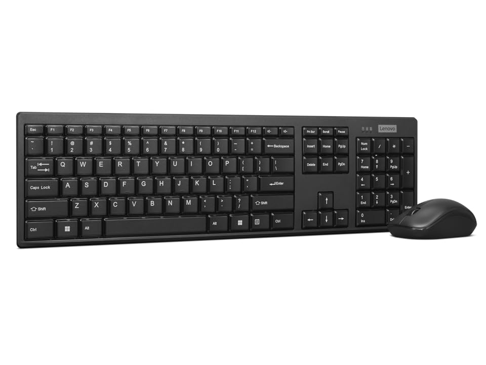 Lenovo 100 Wireless Keyboard and Mouse Combo (Black)