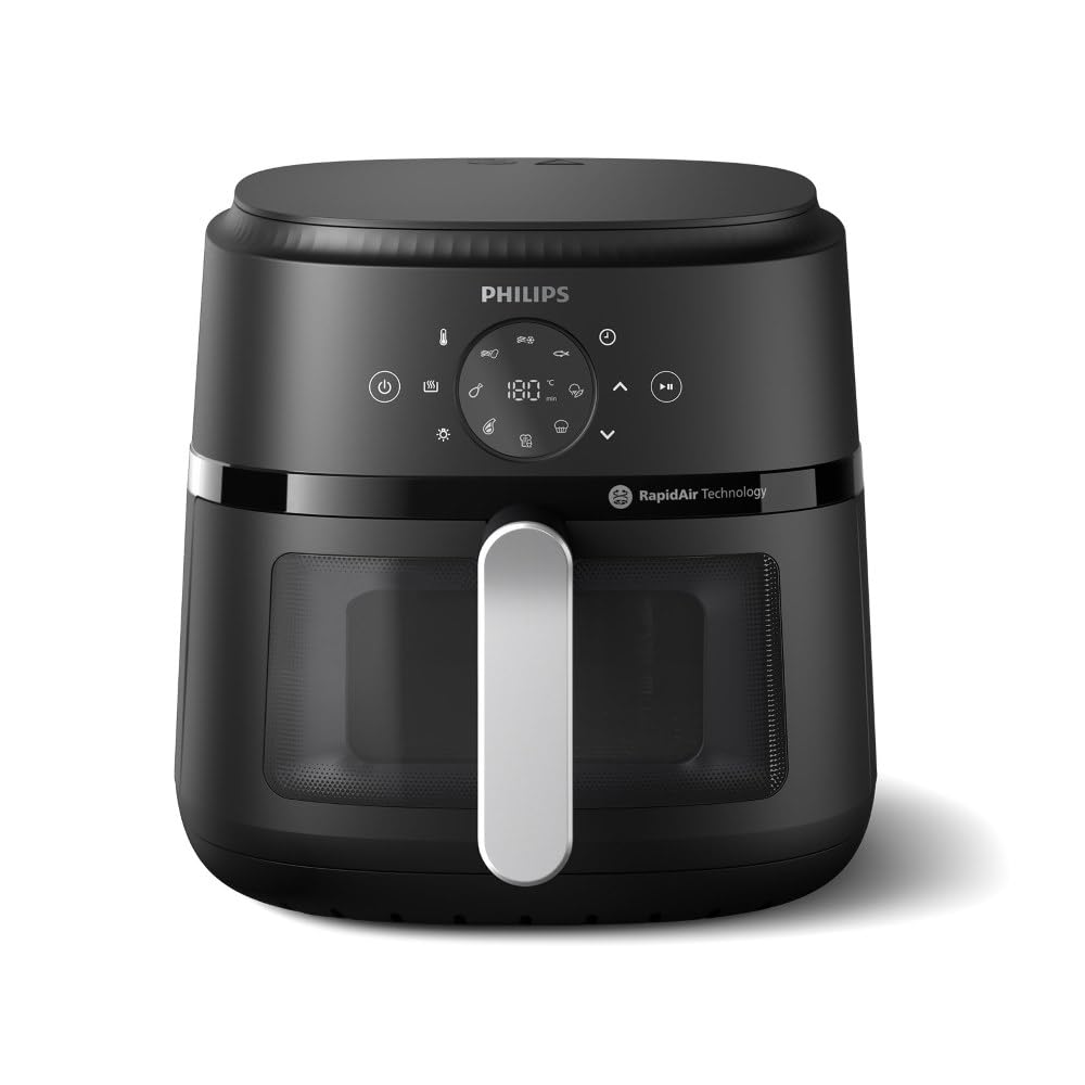 PHILIPS Air Fryer NA231/00 with touch panel, 6.2 Litre, Extra Large - OPEN BOX