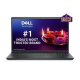 Dell Inspiron 3520 Laptop, 12th Gen Intel Core i5-1235U Processor, 8GB, 512GB SSD, 15.6" (39.62Cms) FHD Display- 3 Side Narrow Border, Win 11 + MSO'21, 2 Tuned Speakers, Black, Thin & Light-1.65Kg (OPENBOX)