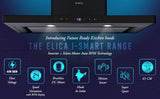 Elica iSMART 5 STAR Performance 90 cm Deep Silent Kitchen Chimney comes with Inverter Technology and 15 Years Warranty (iSMART SPOT H4 EDS LTW 90 NERO)-open box