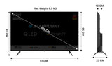 Blaupunkt 108 cm (43 inches) Quantum Dot Series 4K Ultra HD QLED Google TV 43QD7050 (Black)