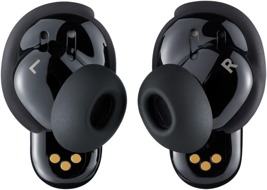 Bose New QuietComfort Ultra Wireless Noise Cancelling Earbuds, Bluetooth Earbuds with Spatial Audio and World-Class Noise Cancellation, Black (OPENBOX)