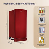 Godrej 183 L Direct Cool Single Door 2 Star Refrigerator with Toughened Glass Shelves And Turbo Cool
