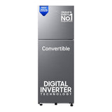 Samsung 236 L, 3 Star, Convertible, Digital Inverter Frost Free Double Door Refrigerator (RT40H28U3THL, Silver, Refined Inox, 2026 Model)-OPEN BOX