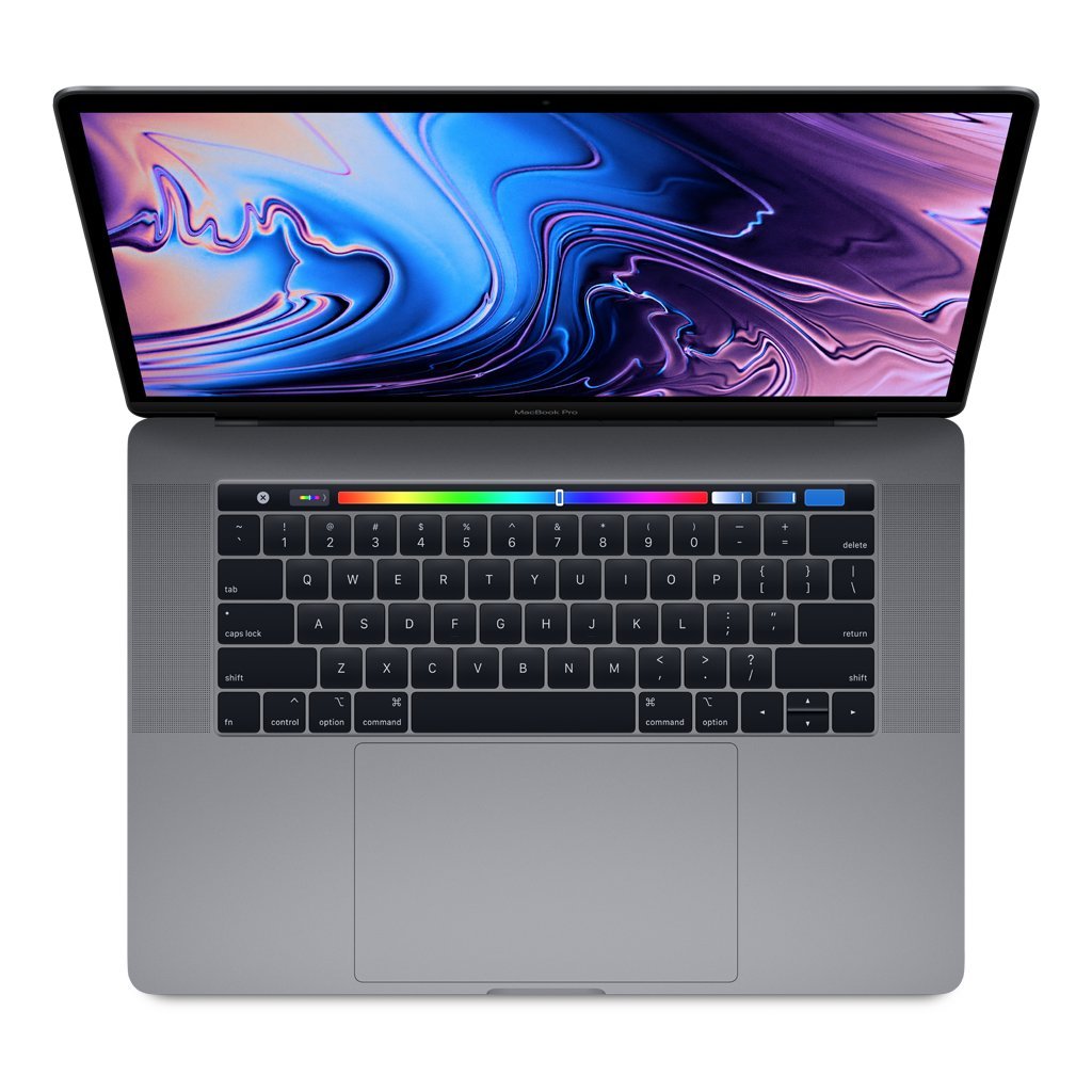 Apple MacBook Pro A1990 (2019) Intel Core i7 (8th Gen) with a base clock speed of 2.6 GHz, turbo boost up to 4.5 GHz