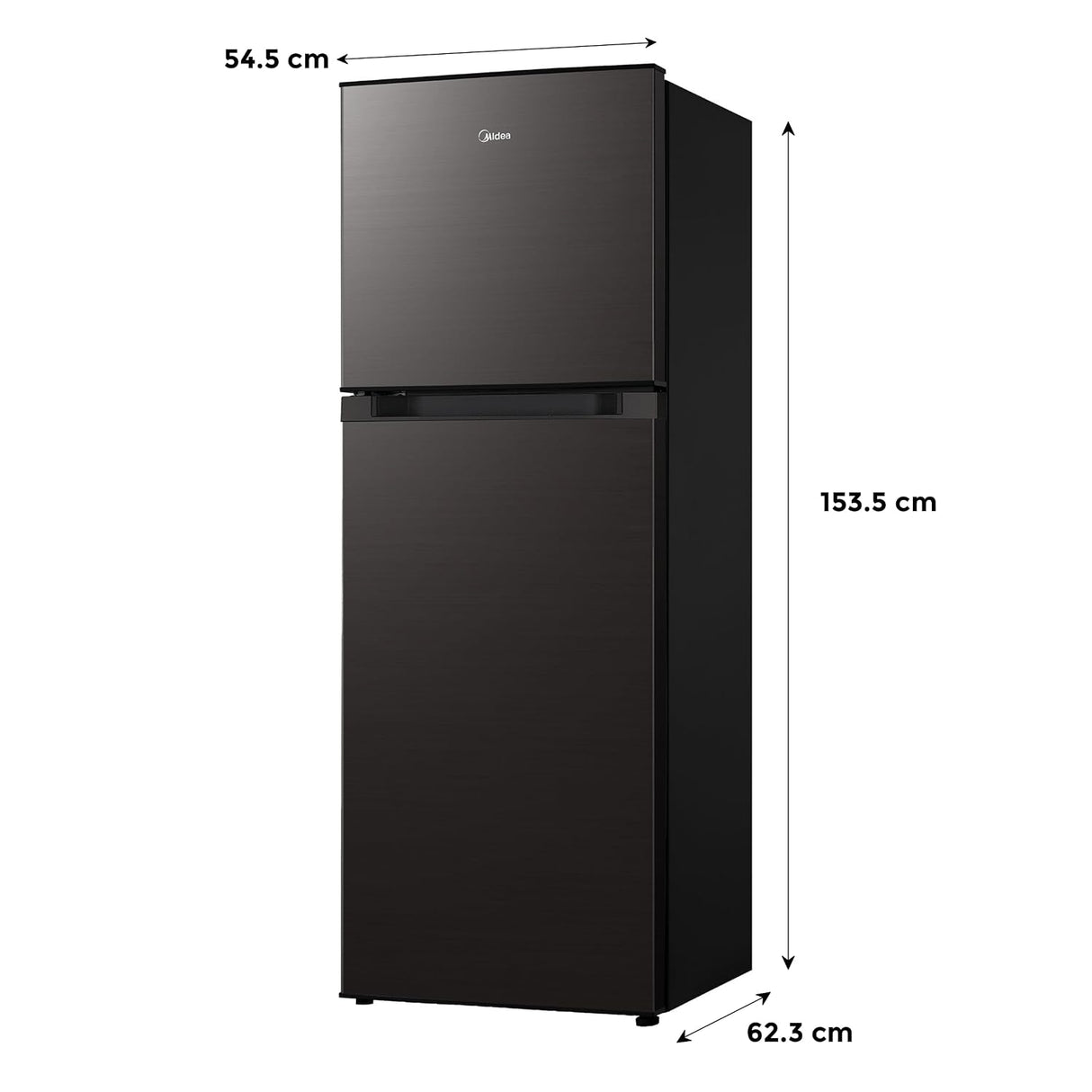 Midea 233L 2 Star Convertible 9-In-1 Inverter Compressor Frost Free Double Door Refrigerator with Multi Air Flow, Smart⁺ Cooling (MDRT359FGI28IN, Active C Fresh Deodorizer, Jazz Black, New 2026)-open box